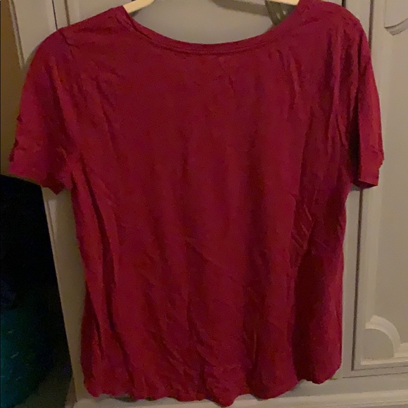 LOFT | Red Tee (Size M) - Picture 2 of 3